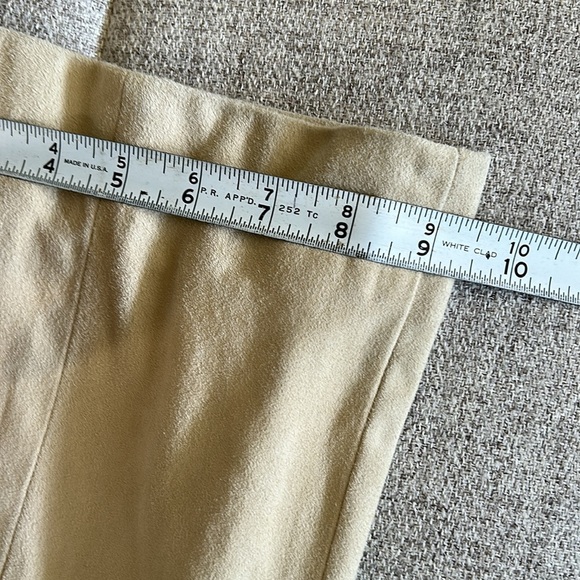 CARLISLE SUEDE ,CREAM, SOFT, FULLY LINED PANTS, SIZE 4 - Picture 14 of 14